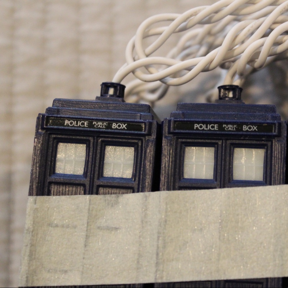 Doctor Who String lights (10 Tardis lights)